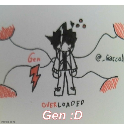 Gen. | Gen :D | image tagged in blank,white,template | made w/ Imgflip meme maker