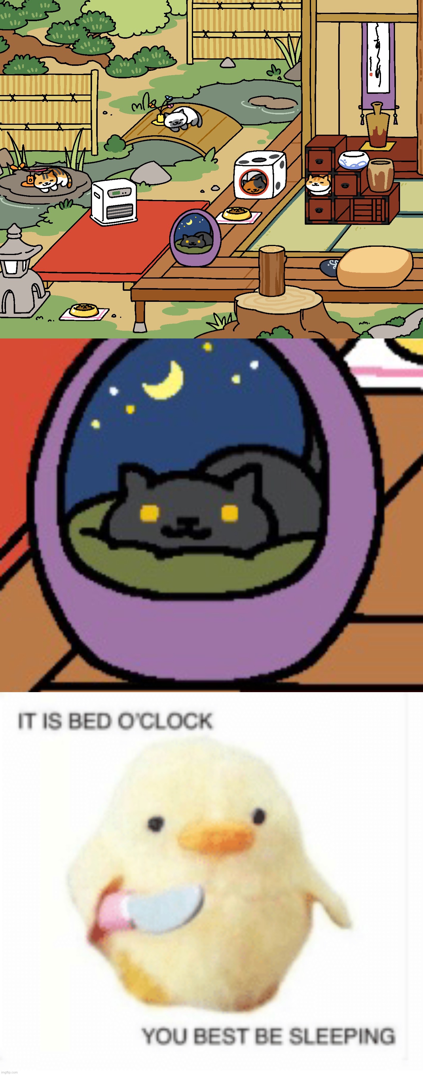 image tagged in bed o' clock | made w/ Imgflip meme maker