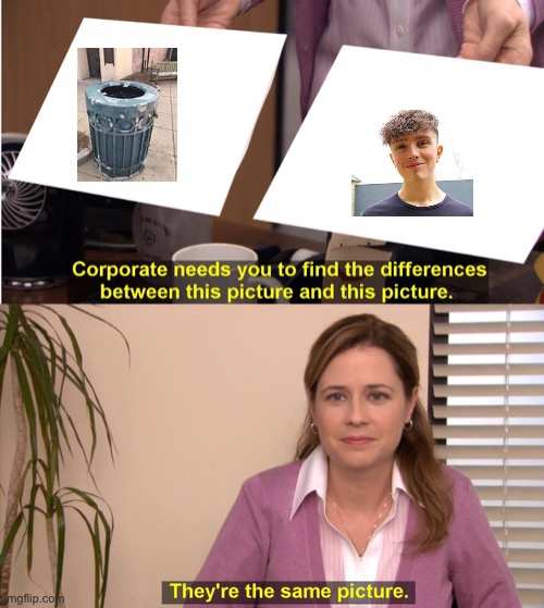 They're The Same Picture | image tagged in memes,they're the same picture,morgz,trash,trash can,clickbait | made w/ Imgflip meme maker