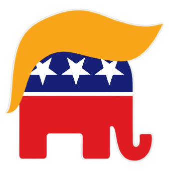 Trump GOP elephant transparent Meme Template