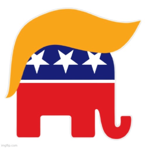 Trump GOP elephant transparent | image tagged in trump gop elephant transparent | made w/ Imgflip meme maker