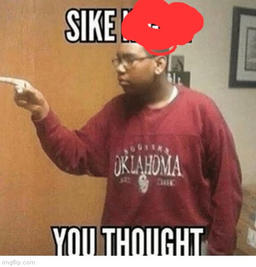 Sike you thought | image tagged in sike you thought | made w/ Imgflip meme maker