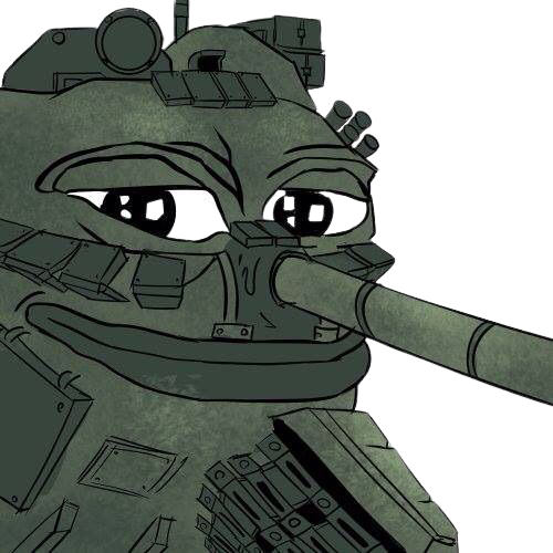 High Quality Pepe tank transparent Blank Meme Template