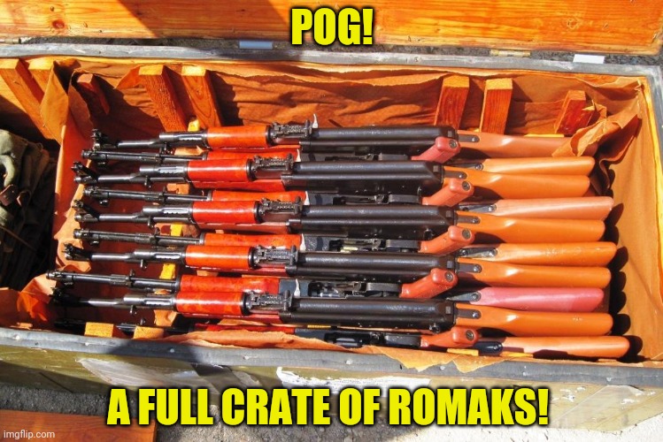 POG! A FULL CRATE OF ROMAKS! | made w/ Imgflip meme maker