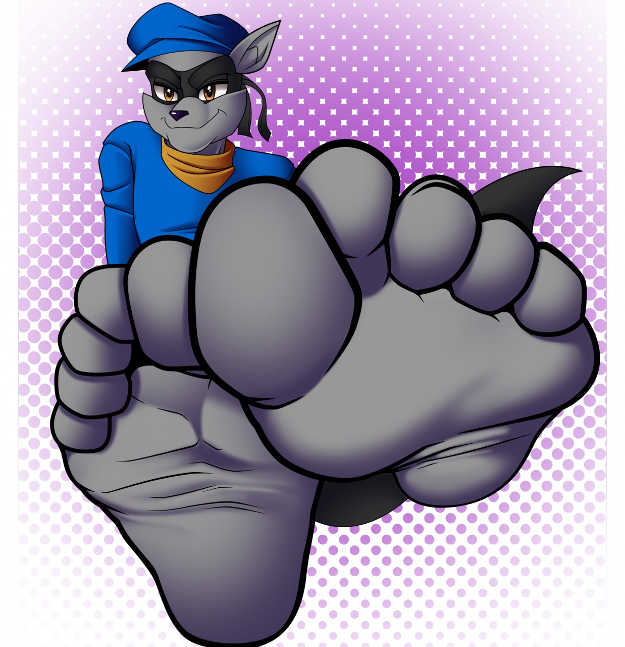 High Quality Sly Cooper Feet Blank Meme Template