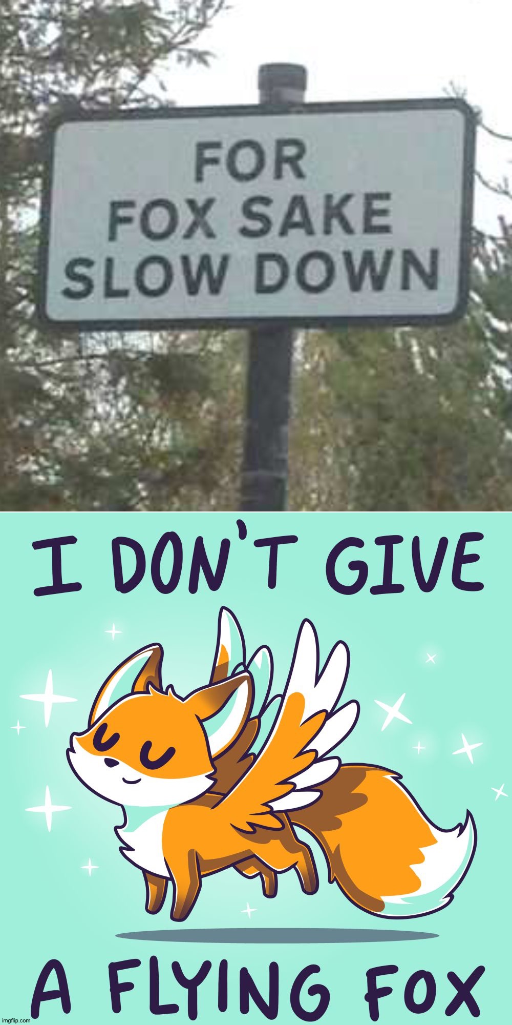 That's just foxing nuts. What the fox? | image tagged in memes,blank transparent square,funny,funny memes,stupid signs,dank memes | made w/ Imgflip meme maker
