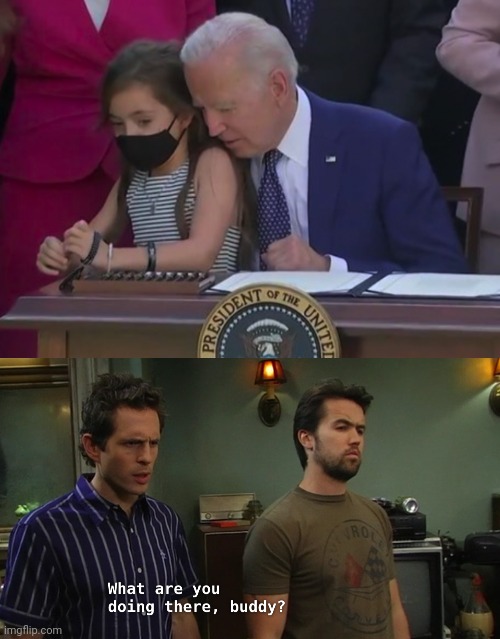 But At Least No Mean Tweets Right?!? | image tagged in pedo,joe biden,it's always sunny in philidelphia,donald trump,tweets | made w/ Imgflip meme maker