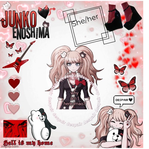 why am I here lmao? | image tagged in junko | made w/ Imgflip meme maker