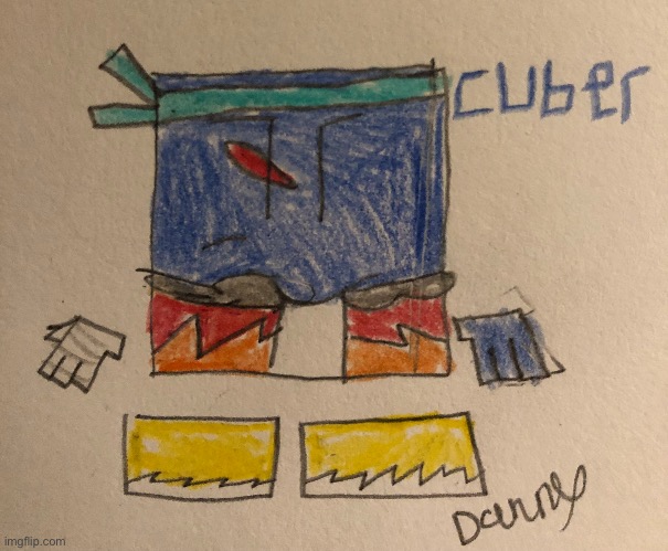 Cuber with a bandana | image tagged in cuber,ocs | made w/ Imgflip meme maker