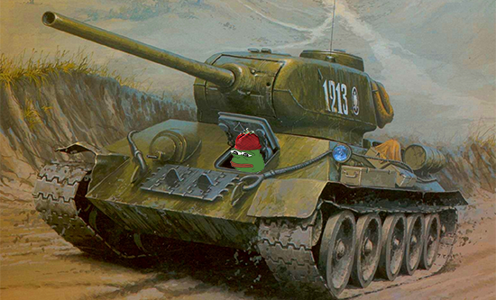 Pepe tank Blank Meme Template