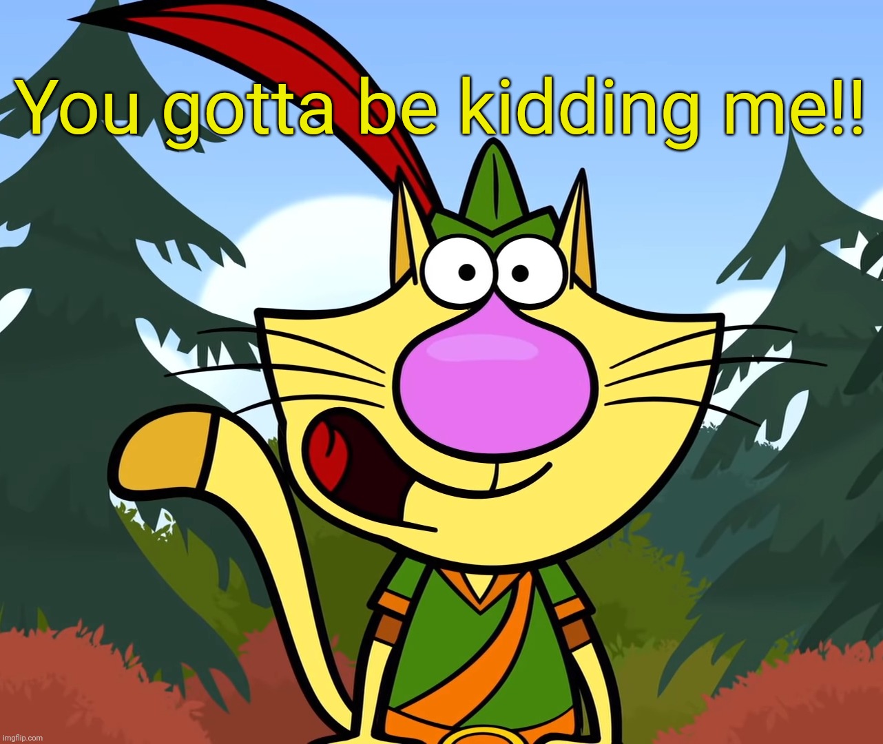 No Way!! (Nature Cat) | You gotta be kidding me!! | image tagged in no way nature cat | made w/ Imgflip meme maker