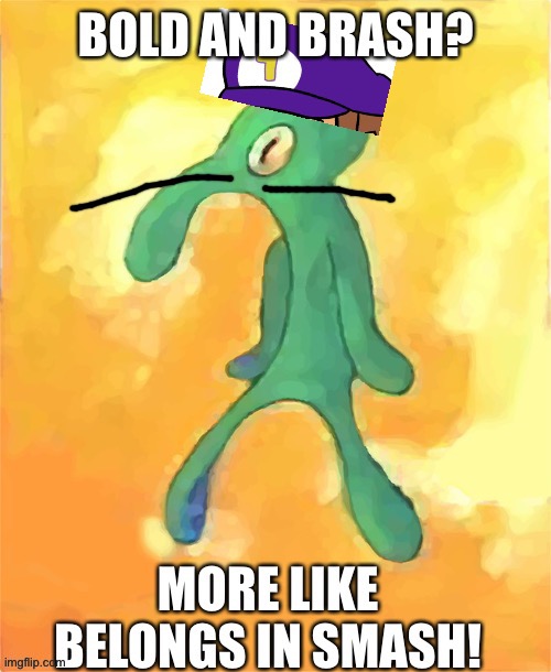 Waluigi on smash | image tagged in waluigi on smash | made w/ Imgflip meme maker