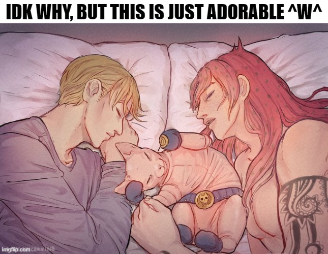 Just cute ^w^ | IDK WHY, BUT THIS IS JUST ADORABLE ^W^ | image tagged in lgbtq,memes,cute,shipping,kiraboss,jojo's bizarre adventure | made w/ Imgflip meme maker