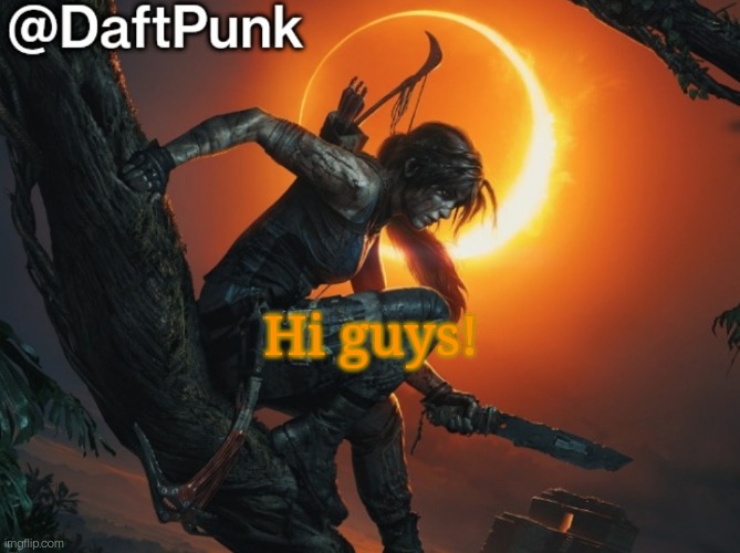 hi- | Hi guys! | image tagged in hey you little crofty | made w/ Imgflip meme maker