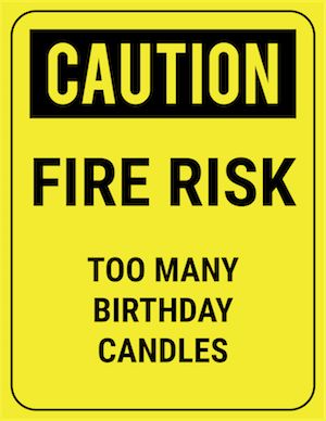 Birthday caution Blank Meme Template