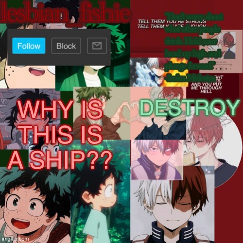 Deatroy | WHY IS THIS IS A SHIP?? DESTROY | image tagged in fishie's tododeku temp | made w/ Imgflip meme maker
