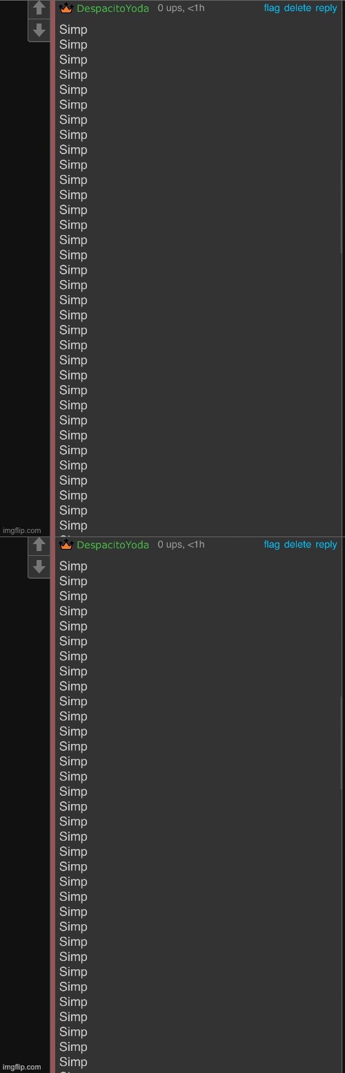 image tagged in mega simp | made w/ Imgflip meme maker