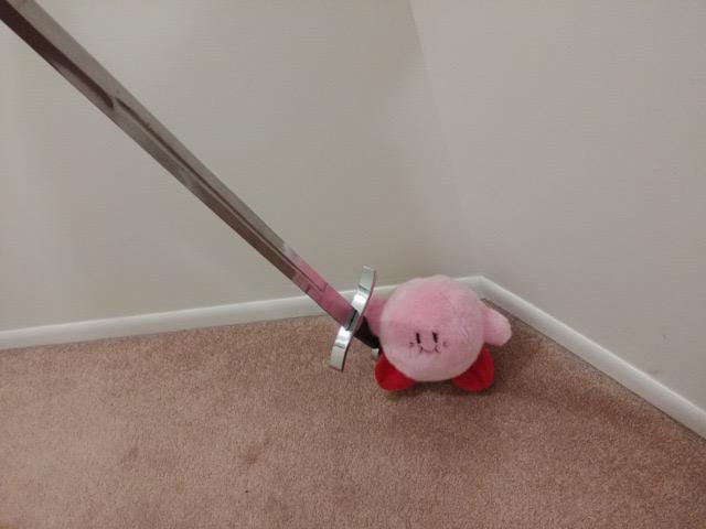 High Quality Kirby With LongSword Blank Meme Template