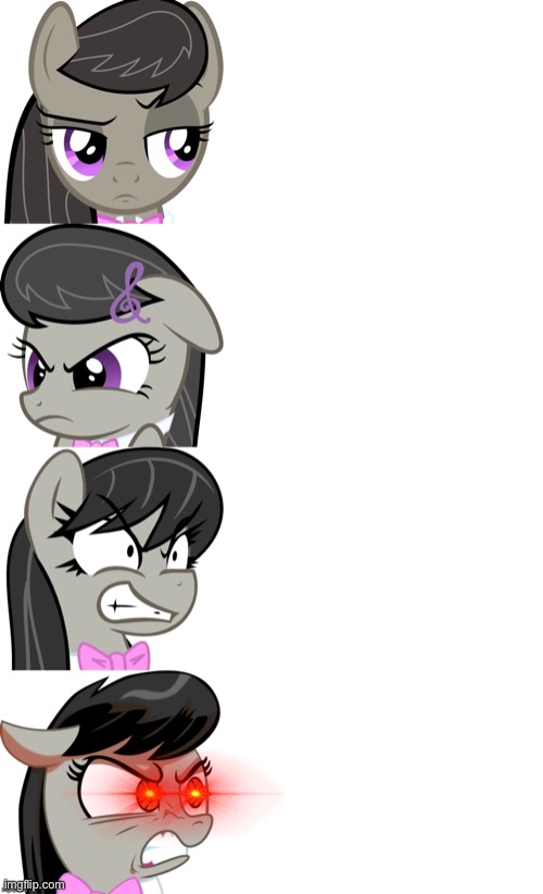 High Quality Octavia Melody gets triggered Blank Meme Template