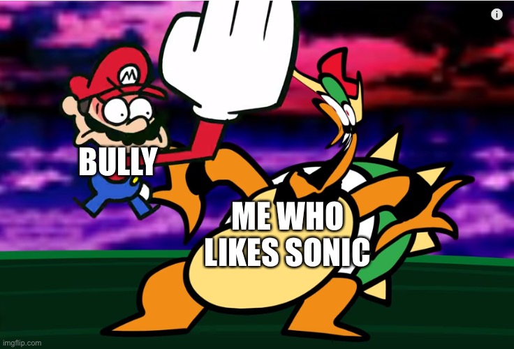 Sonic slaps Shadow (MEME)