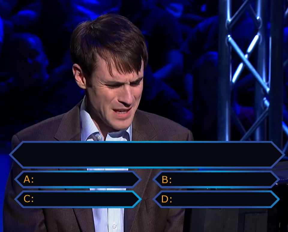 High Quality Who Wants to be a Millionaire Studio C Blank Meme Template