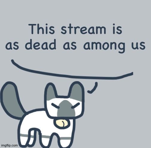 Cat | This stream is as dead as among us | image tagged in cat | made w/ Imgflip meme maker
