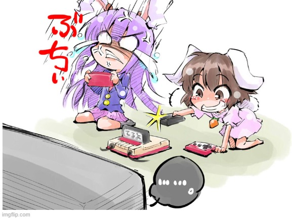 A painful, yet relatable moment. | image tagged in touhou,gaming,consoles,anime meme,nintendo,anime | made w/ Imgflip meme maker