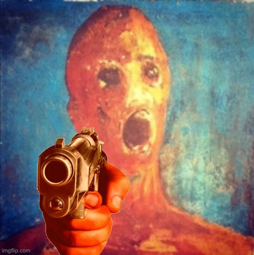 Anguished Man Gun | image tagged in guns | made w/ Imgflip meme maker