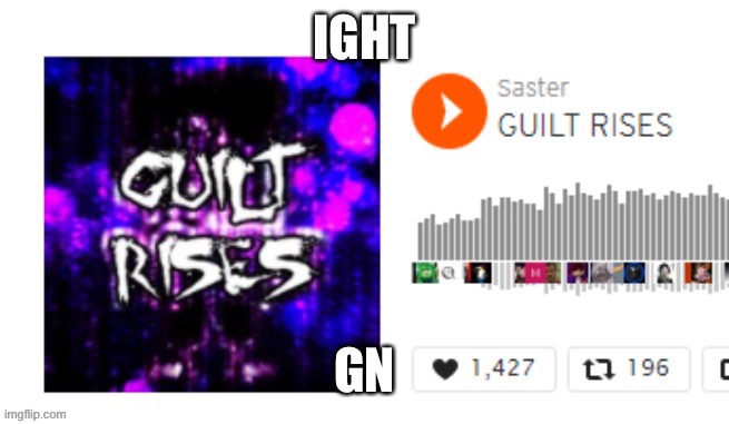 Guilt Rises | IGHT; GN | image tagged in guilt rises | made w/ Imgflip meme maker