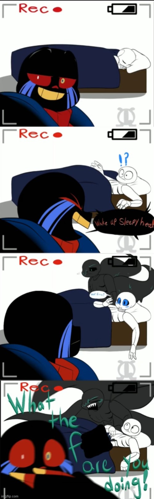 UH OH. (Wake Up Sleepy Head meme) | image tagged in oh no,rip error sans | made w/ Imgflip meme maker