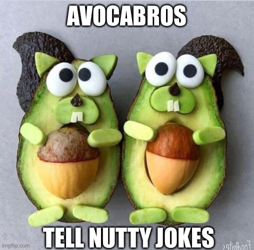 What do you call these friends? |  AVOCABROS; TELL NUTTY JOKES | image tagged in puns | made w/ Imgflip meme maker