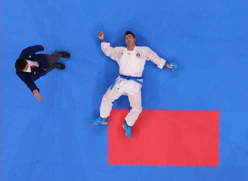 Olympic Karate Blank Meme Template