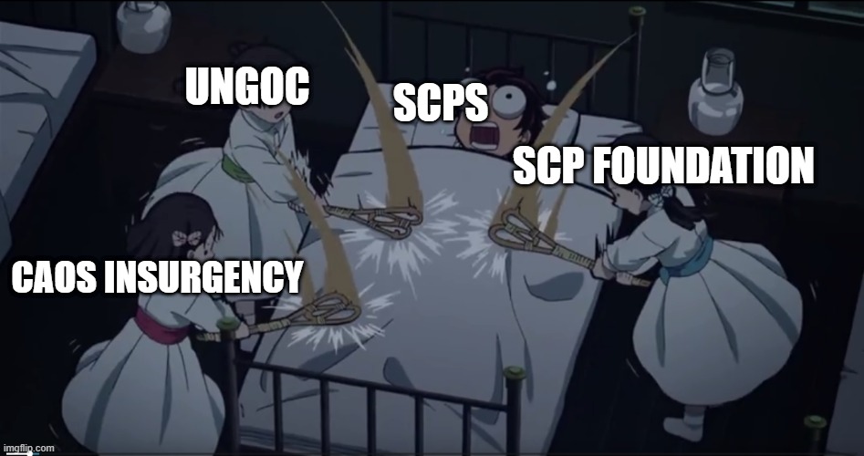 Scps in scp rbreach | SCPS; UNGOC; SCP FOUNDATION; CAOS INSURGENCY | image tagged in scps,rbreach,ungoc,scp foundatiom,ci,scp meme | made w/ Imgflip meme maker