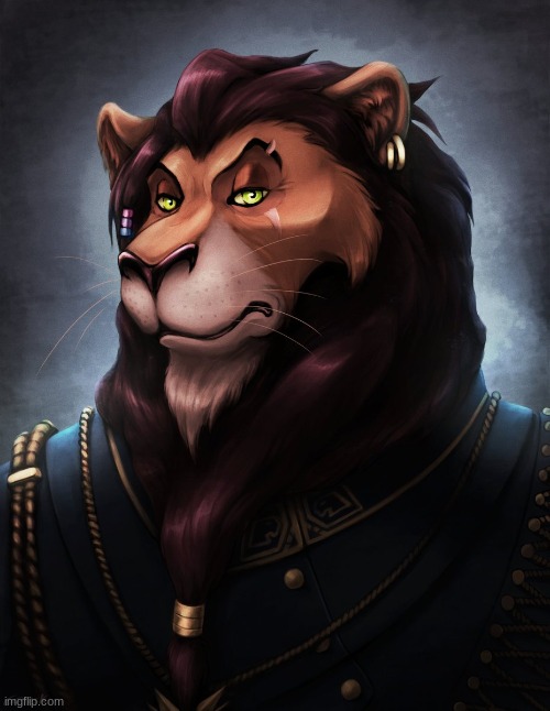 Anthro Scar! Not my art! | made w/ Imgflip meme maker