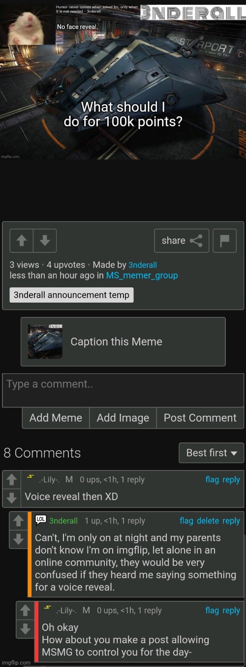If you want this to happen faster than try to get me more points | made w/ Imgflip meme maker