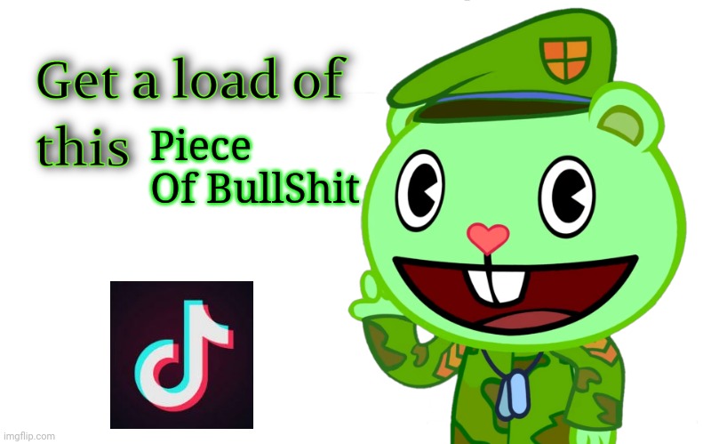Get A Load Of This (HTF) | Piece Of BullShit | image tagged in get a load of this htf,flippy club | made w/ Imgflip meme maker