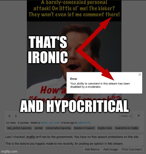 The pot calls the kettle black | THAT'S IRONIC; AND HYPOCRITICAL | image tagged in liberal logic | made w/ Imgflip meme maker