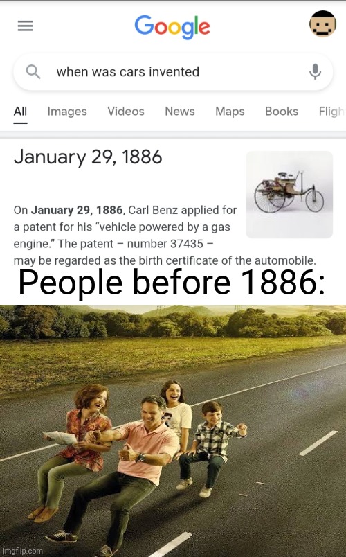 Invisable car lmao | People before 1886: | image tagged in funny,memes,wait were tags,yes jim we are,huh how strange | made w/ Imgflip meme maker