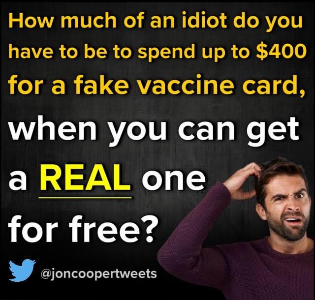 Fake vaccine cards Blank Meme Template