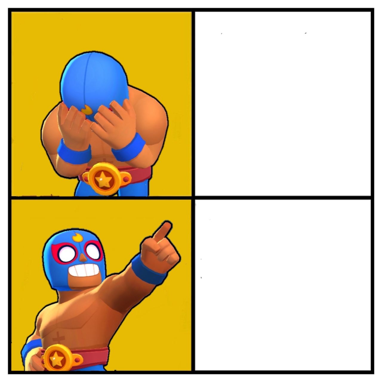 El primo nope and yes Blank Meme Template