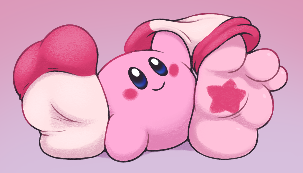 High Quality Kirby feet Blank Meme Template