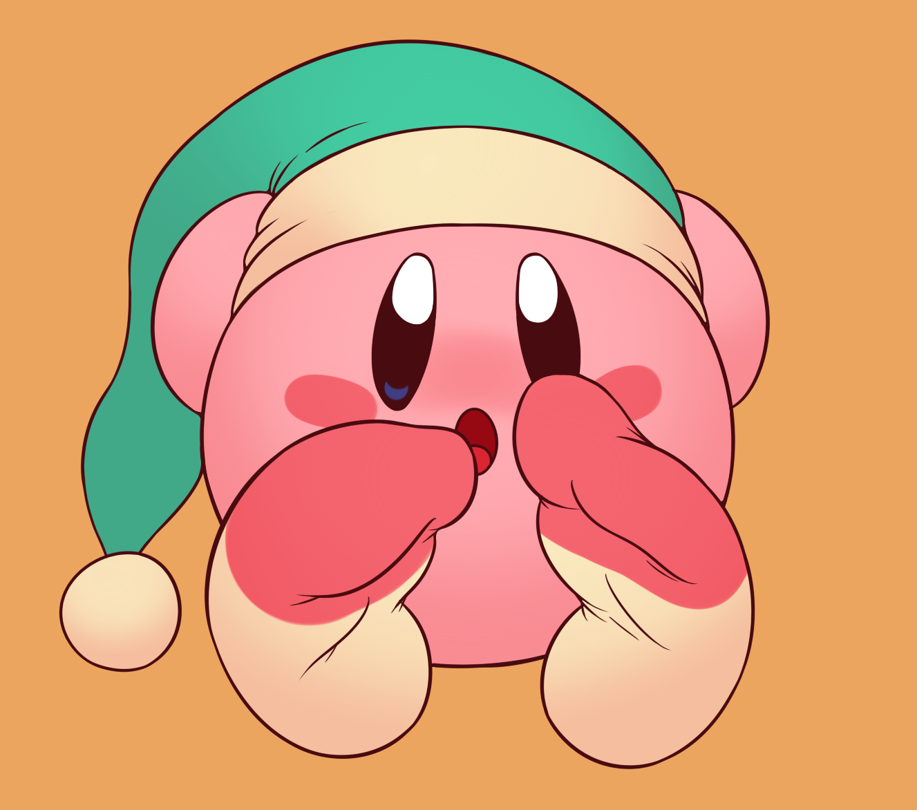 High Quality Kirby socks Blank Meme Template