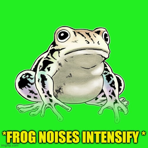 Jo Jo frog! | *FROG NOISES INTENSIFY * | image tagged in jojo's bizarre adventure,jojo meme,zeppeli frog,frog,anime | made w/ Imgflip meme maker