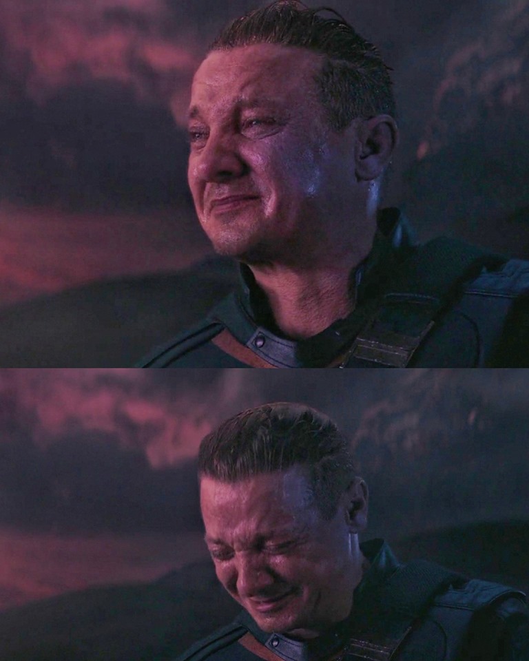 Hawkeye Crying Blank Meme Template