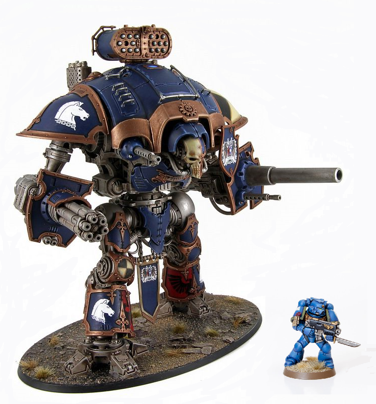 High Quality imperial knight and ultramarine Blank Meme Template