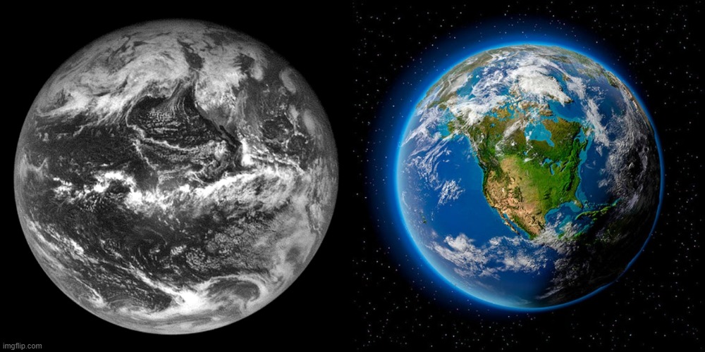 High Quality Earth before and Earth after Blank Meme Template
