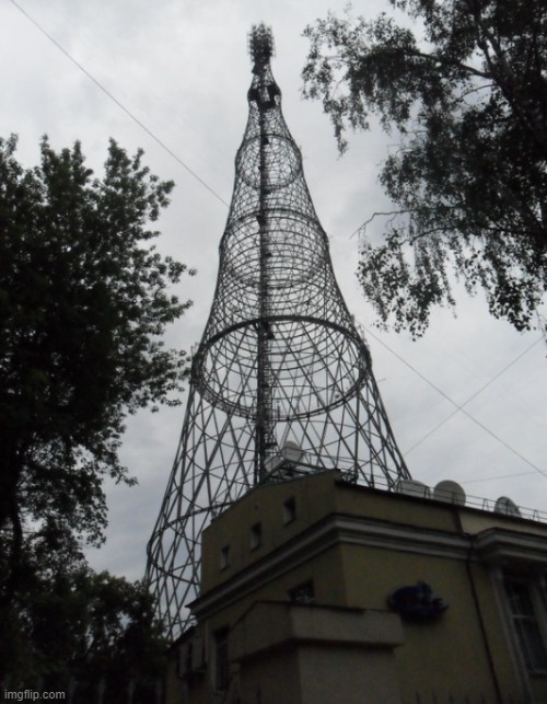 Lattice Climbing, Shukhov Turm | image tagged in lattice climbing shukhov turm | made w/ Imgflip meme maker