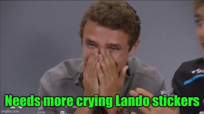 Needs more crying Lando stickers | made w/ Imgflip meme maker