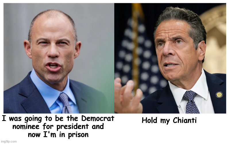 Maybe they can be cellmates | I was going to be the Democrat
nominee for president and
now I'm in prison; Hold my Chianti | image tagged in another one bites the dust | made w/ Imgflip meme maker