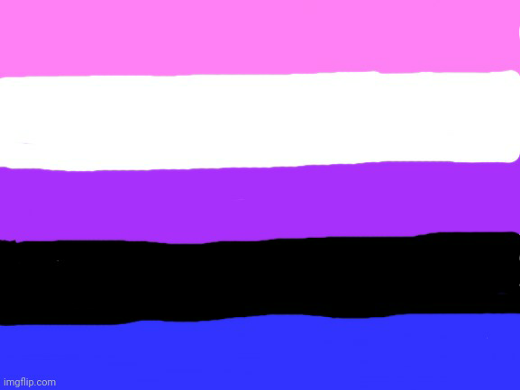 High Quality Genderfluid flag Blank Meme Template